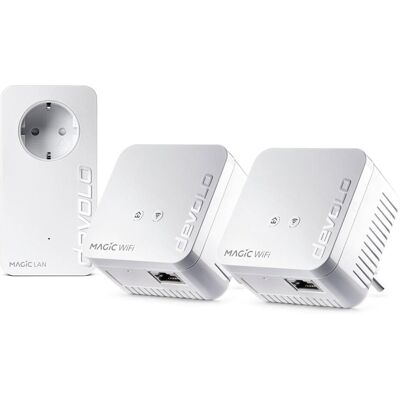 Devolo Magic 1 WiFi mini Multiroom Kit - NL (7004) (1200 Mbit/s), Powerline, Weiss Devolo Magic 1 WiFi mini Multiroom Kit - NL (7004) (1200 Mbit/s), Powerline, Weiss