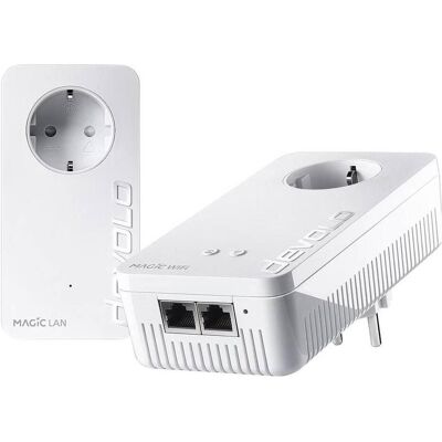 Devolo Magic 2 WiFi 6 next Starter Kit 7188 (2400 Mbit/s), Powerline, Weiss Devolo Magic 2 WiFi 6 next Starter Kit 7188 (2400 Mbit/s), Powerline, Weiss
