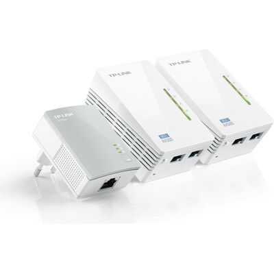 TP-Link Tl-Wpa4220t Kit (600 Mbit/s), Powerline, Weiss, Grau TP-Link Tl-Wpa4220t Kit (600 Mbit/s), Powerline, Weiss, Grau