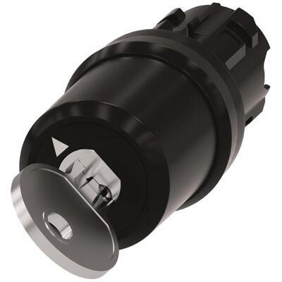 Siemens Key-operated switch 22mm round plastic, Schalter + Taster, Schwarz, Silber Siemens Key-operated switch 22mm round plastic, Schalter + Taster, Schwarz, Silber