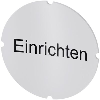Siemens Bezeichnungsschild mil rnd EINRICHTEN 3SU1900-0AB71-0AR0, Schalter + Taster, Weiss Siemens Bezeichnungsschild mil rnd EINRICHTEN 3SU1900-0AB71-0AR0, Schalter + Taster, Weiss