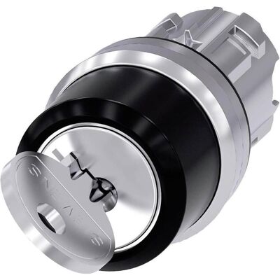 Siemens RONIS key-operated switch 22mm round, Schalter + Taster, Schwarz, Silber Siemens RONIS key-operated switch 22mm round, Schalter + Taster, Schwarz, Silber