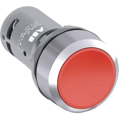 ABB Drucktaster flach rot, Schalter + Taster, Rot ABB Drucktaster flach rot, Schalter + Taster, Rot