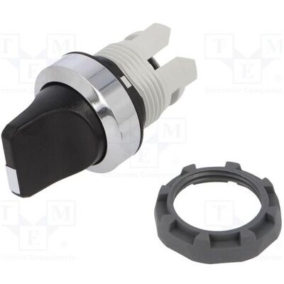 ABB M2SS2 Wählschalterkopf 2-Positionen Kurzer Griff, Schalter + Taster, Schwarz, Silber ABB M2SS2 Wählschalterkopf 2-Positionen Kurzer Griff, Schalter + Taster, Schwarz, Silber