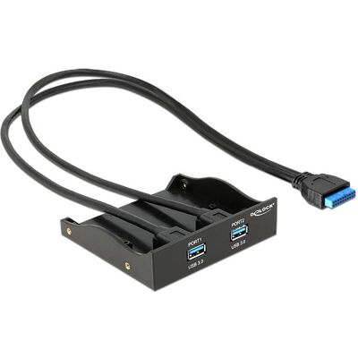 Delock USB3.0 Front Panel 2-Port, PC Gehäuse Zubehör Delock USB3.0 Front Panel 2-Port, PC Gehäuse Zubehör
