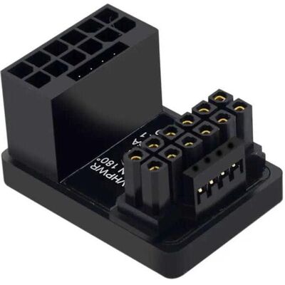 Phobya ZK 12VHPWR Adapter 180 Grad 16Pin to 16Pin - White Left, Interne Kabel (PC) Phobya ZK 12VHPWR Adapter 180 Grad 16Pin to 16Pin - White Left, Interne Kabel (PC)