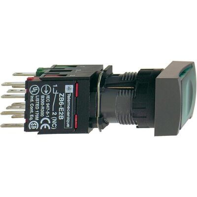 Schneider Electric XB6DF3B5B - Grüner rechteckiger Drucktaster Schneider Electric XB6DF3B5B - Grüner rechteckiger Drucktaster