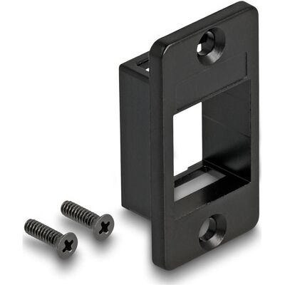 Delock Keystone Halterung für Gehäuse konisch schwarz, PC Gehäuse Zubehör Delock Keystone Halterung für Gehäuse konisch schwarz, PC Gehäuse Zubehör