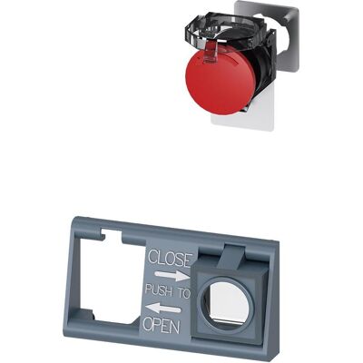 Siemens Not-Aus-Pilzdrucktaster, Schalter + Taster, Rot Siemens Not-Aus-Pilzdrucktaster, Schalter + Taster, Rot