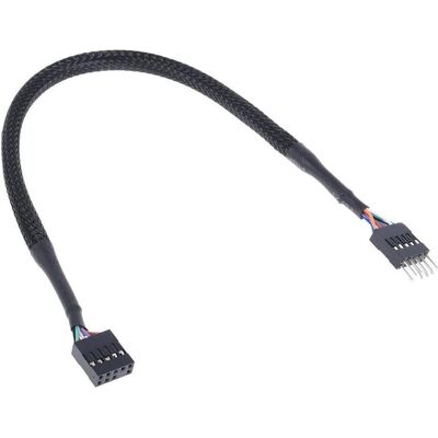 Phobya HD Audio Verl??ngerung Buchse/Stecker 30cm - Schwarz, Mainboard Zubehör Phobya HD Audio Verl??ngerung Buchse/Stecker 30cm - Schwarz, Mainboard Zubehör