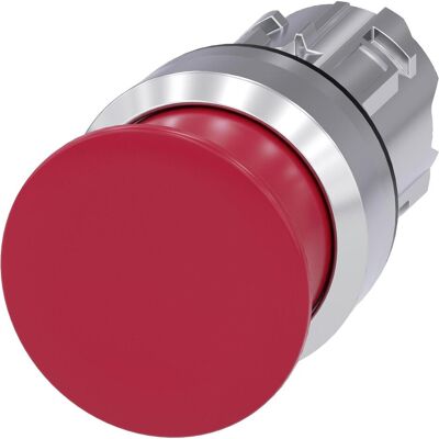 Siemens SIRIUS ACT Pilzdrucktaster Frontelement Metall, hochglanz, rot, Schalter + Taster, Rot Siemens SIRIUS ACT Pilzdrucktaster Frontelement Metall, hochglanz, rot, Schalter + Taster, Rot