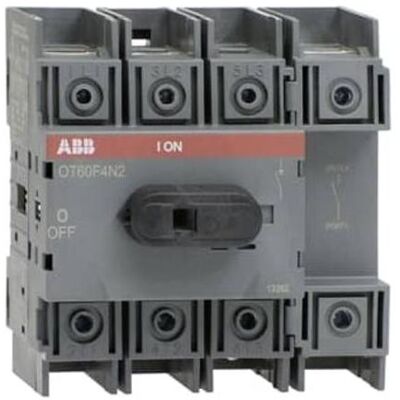 ABB OT60F4N2 Lasttrennschalter 4-polig 60A 1SCA108348R1001, Schalter + Taster, Schwarz ABB OT60F4N2 Lasttrennschalter 4-polig 60A 1SCA108348R1001, Schalter + Taster, Schwarz