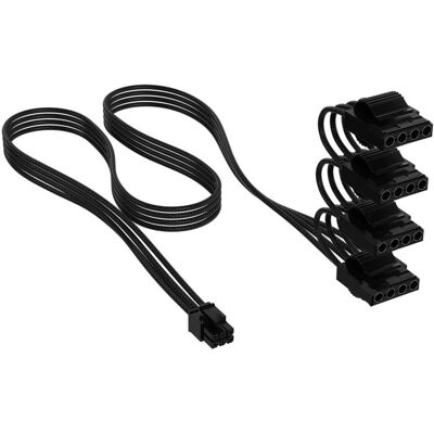 Corsair Premium Ind.Sl.Periph.Power(Molex-st.) Cable(4 conn)T5 75 cm (75 cm), Interne Kabel (PC) Corsair Premium Ind.Sl.Periph.Power(Molex-st.) Cable(4 conn)T5 75 cm (75 cm), Interne Kabel (PC)