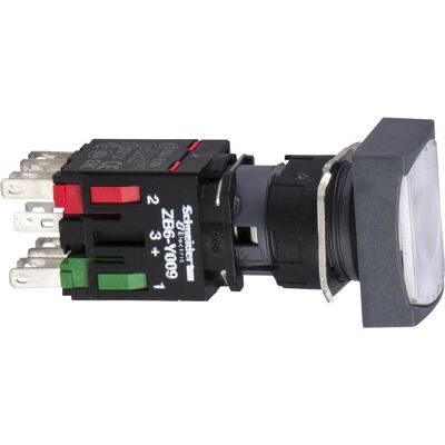 Schneider Electric XB6 Leuchtdrucktaster - Weiß - Taster + Schalter - IP65/IP67 Schneider Electric XB6 Leuchtdrucktaster - Weiß - Taster + Schalter - IP65/IP67