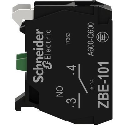 Schneider Electric Hilfsschalterblock, ZBE Ř 22, 1S, ZBE101TQ, Schalter + Taster Schneider Electric Hilfsschalterblock, ZBE Ř 22, 1S, ZBE101TQ, Schalter + Taster
