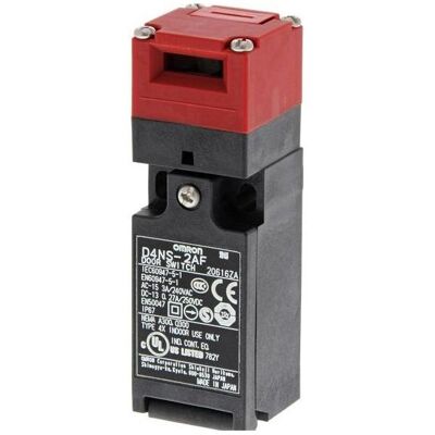 Omron Sicherheitsverriegelungsschalter, 1 Schliesser/1 Öffner, IP67, Schraubklemme, Schalter + Taster, Rot, Schwarz Omron Sicherheitsverriegelungsschalter, 1 Schliesser/1 Öffner, IP67, Schraubklemme, Schalter + Taster, Rot, Schwarz