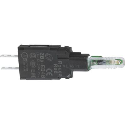 Schneider Electric Signalleuchte LED 110-120 VAC/DC, Schalter + Taster, Grün Schneider Electric Signalleuchte LED 110-120 VAC/DC, Schalter + Taster, Grün