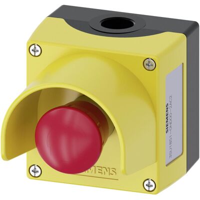 Siemens Not-Aus-Taste Serie 3SU1 - Panelmontage, Gelb, 22mm - Not-Aus-Taster Siemens Not-Aus-Taste Serie 3SU1 - Panelmontage, Gelb, 22mm - Not-Aus-Taster