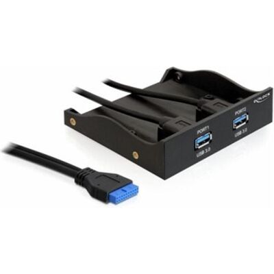 Delock USB3.0 Front Panel 2-Port, PC Gehäuse Zubehör Delock USB3.0 Front Panel 2-Port, PC Gehäuse Zubehör