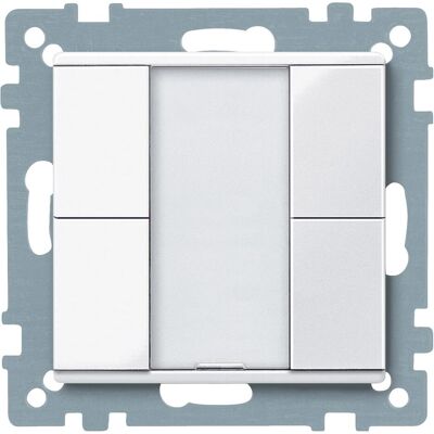 Schneider Taster 2fach plus, aktivweiss glänzend, System M MTN617225, Schalter + Taster, Weiss Schneider Taster 2fach plus, aktivweiss glänzend, System M MTN617225, Schalter + Taster, Weiss