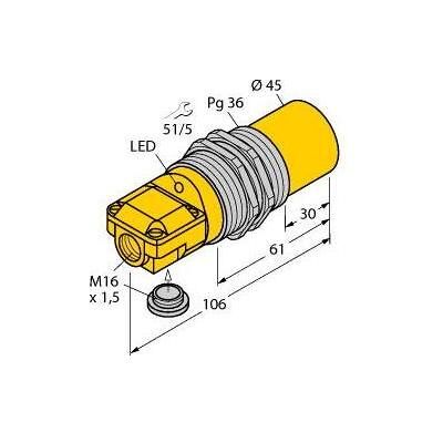 Turck Sensor, Schalter + Taster, Silber Turck Sensor, Schalter + Taster, Silber