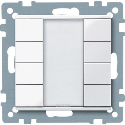 Schneider Taster 4fach plus, aktivweiss glänzend, System M MTN617425, Schalter + Taster, Weiss Schneider Taster 4fach plus, aktivweiss glänzend, System M MTN617425, Schalter + Taster, Weiss