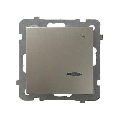 Ospel ŁP-3GS/m/45, Schalter + Taster, Silber Ospel ŁP-3GS/m/45, Schalter + Taster, Silber