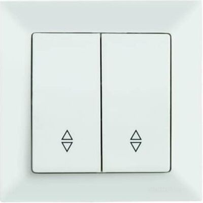 Mutlusan Candela 2-fach Wechselschalter Schalter Unterputz weiss, Schalter + Taster, Weiss Mutlusan Candela 2-fach Wechselschalter Schalter Unterputz weiss, Schalter + Taster, Weiss