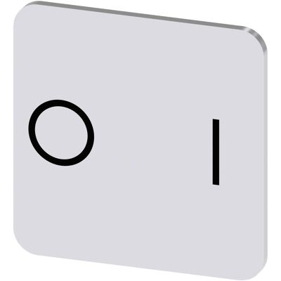 Siemens Bezeichnungsschild si quadrat deutsch I- 3SU1900-0AF81-0QG0, Schalter + Taster, Silber, Schwarz Siemens Bezeichnungsschild si quadrat deutsch I- 3SU1900-0AF81-0QG0, Schalter + Taster, Silber, Schwarz