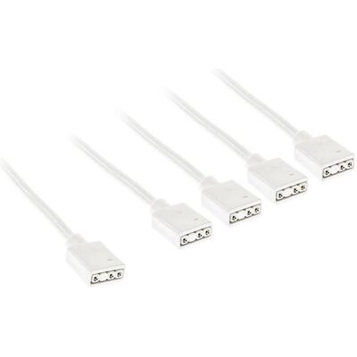 Kolink ARGB 1-4 Splitterkabel - 30cm, weiss (RGB), Modding Beleuchtung Kolink ARGB 1-4 Splitterkabel - 30cm, weiss (RGB), Modding Beleuchtung