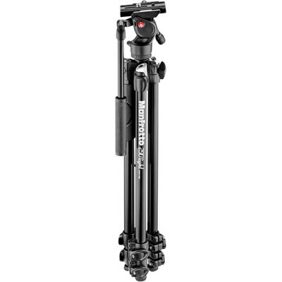 Manfrotto 290 Light 3 Sektionen mit Befree Live Videokopf (Metall), Stativ, Schwarz Manfrotto 290 Light 3 Sektionen mit Befree Live Videokopf (Metall), Stativ, Schwarz
