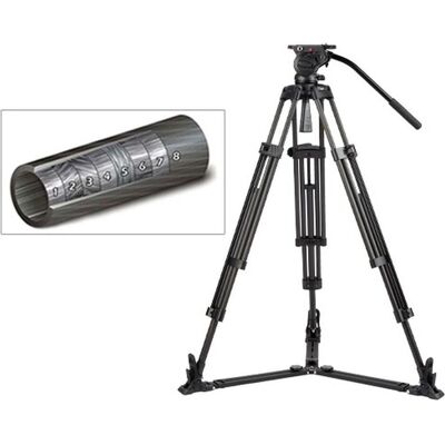Swit TOWER150C Carbon-fiber Camera Tripod KIT, with TH150 Fluid Video Head, Ground Spreader (Carbon), Stativ, Schwarz Swit TOWER150C Carbon-fiber Camera Tripod KIT, with TH150 Fluid Video Head, Ground Spreader (Carbon), Stativ, Schwarz