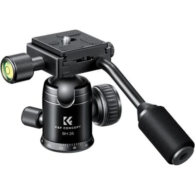 K&F Concept Ball head BH-26 (Kugelkopf), Stativkopf, Schwarz K&F Concept Ball head BH-26 (Kugelkopf), Stativkopf, Schwarz