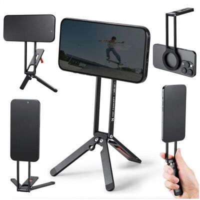 K&F Concept Magnetic Phone Tripod Stand, Stativ, Schwarz K&F Concept Magnetic Phone Tripod Stand, Stativ, Schwarz