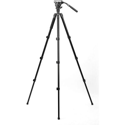 Fotopro S5i Video Tripod (D230751) (Metall), Stativ, Schwarz Fotopro S5i Video Tripod (D230751) (Metall), Stativ, Schwarz