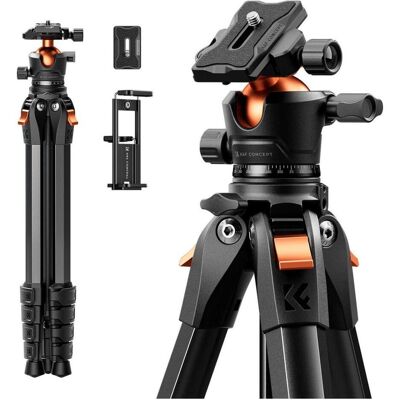 K&F Concept Statyw Foto Video 162cm 10kg Arca-swiss Głowica 3d K&f Do Telefonu Tabletu Aparatu / Kf09.170 (Metall), Stativ, Schwarz K&F Concept Statyw Foto Video 162cm 10kg Arca-swiss Głowica 3d K&f Do Telefonu Tabletu Aparatu / Kf09.170 (Metall), Stativ, Schwarz