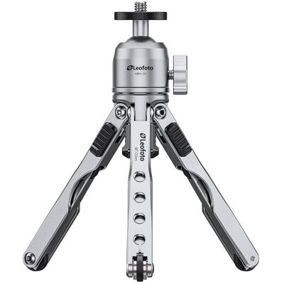 Leofoto MT-03mini table tripod + MBH-20 ballhead (silver) (Metall), Stativ, Silber Leofoto MT-03mini table tripod + MBH-20 ballhead (silver) (Metall), Stativ, Silber