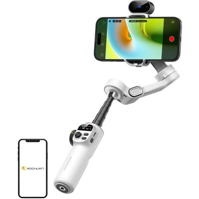 Hohem AOCHUAN X2 Gimbal mit KI-Sensor (Weiss) (Smartphone, 0.33 kg), Gimbal, Weiss Hohem AOCHUAN X2 Gimbal mit KI-Sensor (Weiss) (Smartphone, 0.33 kg), Gimbal, Weiss