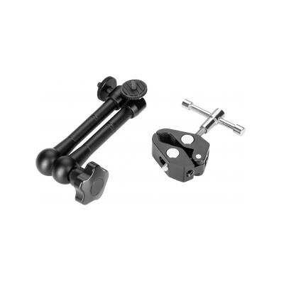 CamRock Magic Arm 11 Montagearm mit Crab Clamp CS-CL Montagehalterung (Kunststoff, Metall), Stativ, Schwarz CamRock Magic Arm 11 Montagearm mit Crab Clamp CS-CL Montagehalterung (Kunststoff, Metall), Stativ, Schwarz
