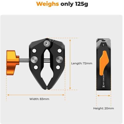 K&F Concept Super Clamp, Stativ Zubehör K&F Concept Super Clamp, Stativ Zubehör