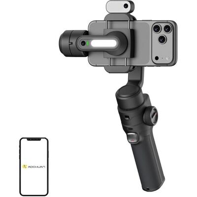 Hohem AOCHUAN S3 Gimbal mit KI-Sensor (schwarz) (Smartphone), Gimbal, Schwarz Hohem AOCHUAN S3 Gimbal mit KI-Sensor (schwarz) (Smartphone), Gimbal, Schwarz