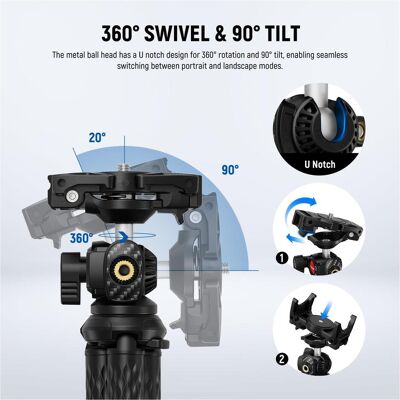 Neewer TP34 flexible camera tripod (Metall), Stativ Neewer TP34 flexible camera tripod (Metall), Stativ