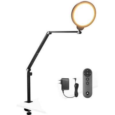 Neewer Ringlicht R18 LED-Leuchte mit Tischhalterung (Ringlicht), Dauerlicht, Schwarz Neewer Ringlicht R18 LED-Leuchte mit Tischhalterung (Ringlicht), Dauerlicht, Schwarz