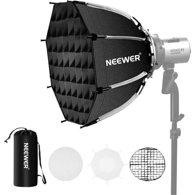 Neewer 45cm 8 Ribs Quick Release Softbox With Honeycomb Grid (45 cm), Softbox + Reflektor Neewer 45cm 8 Ribs Quick Release Softbox With Honeycomb Grid (45 cm), Softbox + Reflektor