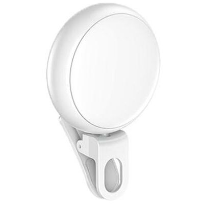Usams Lampka LED do Selfie biały/white ZB55D02 (US-ZB055) (Ringlicht), Dauerlicht, Weiss Usams Lampka LED do Selfie biały/white ZB55D02 (US-ZB055) (Ringlicht), Dauerlicht, Weiss