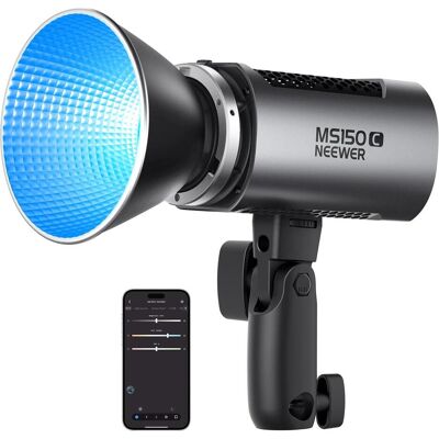 Neewer Lamp LED MS150C RGB 150W 2700-6500K (Videoleuchte), Dauerlicht, Grau Neewer Lamp LED MS150C RGB 150W 2700-6500K (Videoleuchte), Dauerlicht, Grau