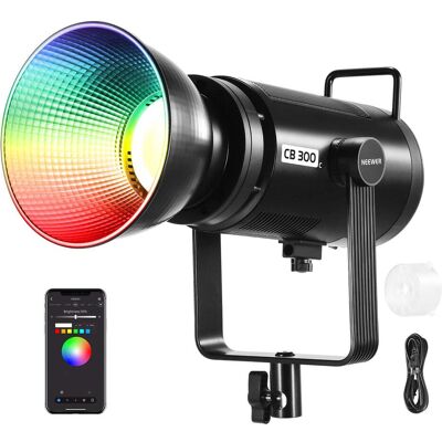 Neewer CB300C RGB Video Light With App Control (Videoleuchte), Dauerlicht, Schwarz Neewer CB300C RGB Video Light With App Control (Videoleuchte), Dauerlicht, Schwarz