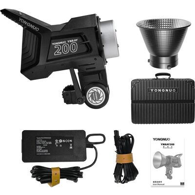 Yongnuo YNRAY200 KIT 3200K-5600K Professional Studio Light (Studioleuchte), Dauerlicht, Schwarz Yongnuo YNRAY200 KIT 3200K-5600K Professional Studio Light (Studioleuchte), Dauerlicht, Schwarz