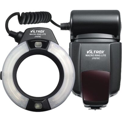 Viltrox JY 670C Canon Ringflash (Makroblitz, Canon), Blitzgerät, Schwarz Viltrox JY 670C Canon Ringflash (Makroblitz, Canon), Blitzgerät, Schwarz