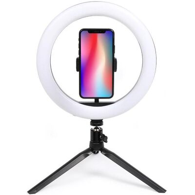 Livoo Ringlicht mit Stativ (Ringlicht), Dauerlicht, Schwarz Livoo Ringlicht mit Stativ (Ringlicht), Dauerlicht, Schwarz